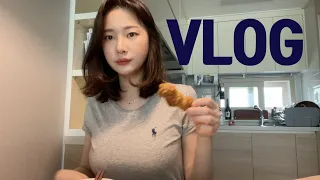 [vlog]일상 브이로그(나는 자유다!/음주로그…/엽떡에 교촌 허니콤보/소고기 화로구이 소주/쌀국수 해장/속눈썹 펌/디제이 먹방/시바견 택이)