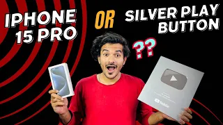🤯 Iphone 15 or Silver Play Button from YouTube | How is this Possible 😱| Azmaik