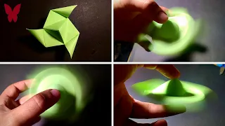 How to make a paper Blowing Spinner? (Paper Origami)