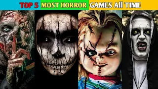TOP 5 MOST HORROR GAMES ALL TIME 😰 | HORROR SCARY GAMES | TECHNO GAMERZ HORROR GAME PLAY