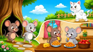 दो चूहे थे 🐭🐭 | Do Chuhe The | Hindi Nursery Rhymes | Kids Songs | Cartoon Rhymes