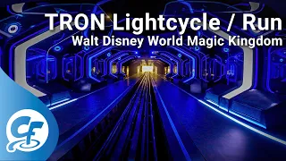 TRON Lightcycle / Run front seat on-ride 5K POV @60fps Walt Disney World's Magic Kingdom
