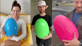 Giving Friends GIANT SURPRISE EGGS with $100