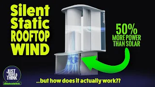 Aeromine Rooftop Wind. Static. Silent.  50% more power than Solar PV. What's not to like?