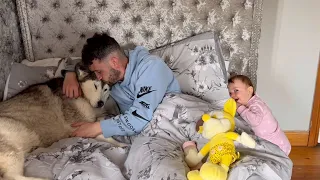 Sassy Baby ARGUES With Dad! & Refuses To Go To Sleep! Its Hilarious!! 😂.