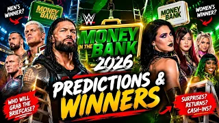 🚨 WWE MONEY IN THE BANK 2026 PREDICTIONS & WINNERS! 😱🏆 WHO WILL GRAB THE BRIEFCASE? 💼🔥