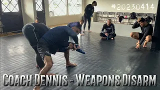 Master the Wrap Technique: Coach Dennis - Weapons Disarm Series #20230414: Inside & Outside Wraps