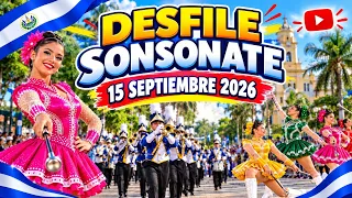  Desfile 15 de septiembre 2026 d de Sonsonate El Salvador Jefferson Salarrue politécnico ITDEM
