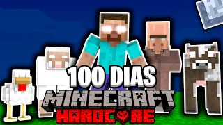 SOBREVIVÍ 100 DÍAS a HEROBRINE en MINECRAFT HARDCORE 😢 y Esto es lo que pasó...