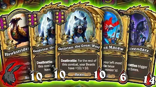 The Most INSANE Beast Game You Have EVER Seen! @JeefHS | Hearthstone Battlegrounds Commentary