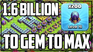 Town Hall 15 GEM TO MAX - Complete in Clash of Clans (Part 3 of 3)