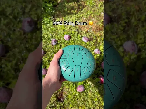 The last one is unmatched 😌🌧️ #raindrum #instrument #garden #home