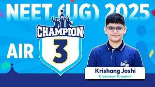 NEET UG 2025 Topper | Krishang Joshi AIR 3 | How I bounced back from setbacks😲