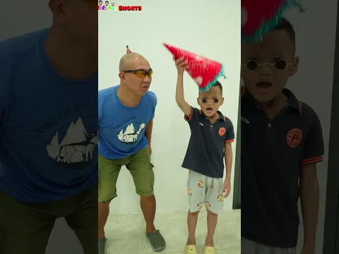 Funny video | Tiny vs giant happy birthday hat #shorts #funny