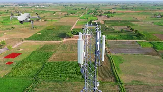 Telecom Tower Drone Footage - DJI Mini 3 Pro - 4K Drone Video