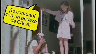 Que bonita forma de corregir, pocos la conocen "Te confundí con un pedazo de caca"