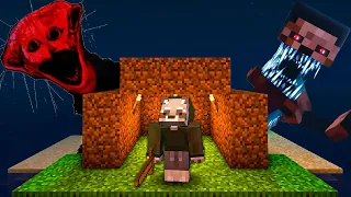 Sobreviví a Mods De Terror en una Isla Desierta en Minecraft