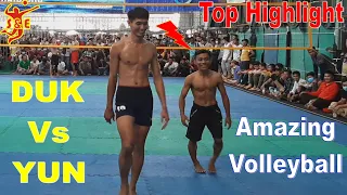 Awesome Highlight HD || Great Volleyball Match - DUK LA TAK Vs YUN RITH VITH - Famous In Asian