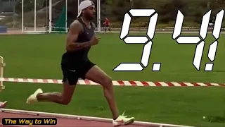 Marcell Jacobs runs 9.4 in training and is ready to break Usain Bolt's World record