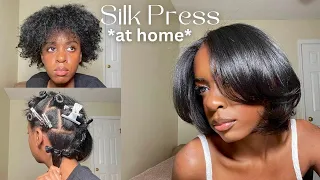 DIY Silk press Type 3-4 | Detailed Tutorial with product recs + & personal techniques