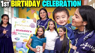 Grand Birthday Celebration🥳Rishabh ki 1st Birthday Party with family🎂|  @SamayraNarulaandFamily