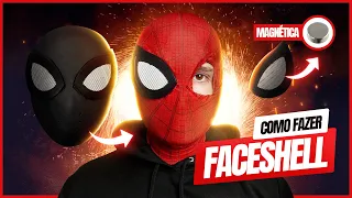 CRIANDO UMA FACESHELL com LENTES MAGNETICAS | Spider Man no Way Home
