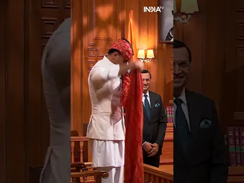 Sachin Pilot In Aap Ki Adalat: जब सचिन पायलट ने शो के दौरान बांधा साफा #sachinpilot #aapkiadalat