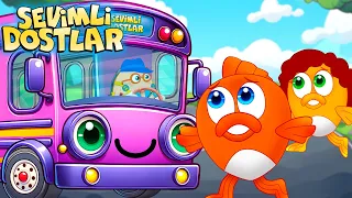 Otobüsün Tekerleği Dönüyor 🚌  Sevimli Dostlar Bebek ve Çocuk Şarkıları