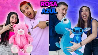 24 HORAS COMPRANDO TODO DE UN COLOR con el TEAM ANORMAL !! ROSA vs AZUL