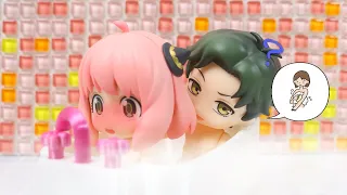 ダミアンに体を洗ってもらうアーニャ【SPY×FAMILY】【新婚生活編】【コマ撮り】【ねんどろいど】
