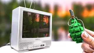 EXPERIMENT: BIG FIRECRACKER vs TV