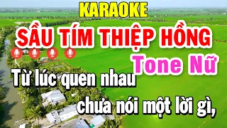 Sầu Tím Thiệp Hồng Karaoke Tone Nữ ( Bm ) Âm Thanh Nhạc Sống 2026