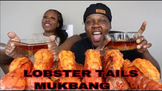 2X SPICY LOBSTER TAILS MUKBANG W/ @CuzzoAB