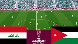 العراق 2 vs 3 الأردن . AFC 2024 Full Match - لعبة محاكاة الفيديو PES 2021