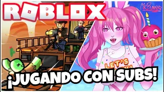 JUGANDO ROBLOX CON SUBS!🤩🐰 | 🔴EN VIVO🔴 CONCURSO DE DIBUJO Y MAS!💰