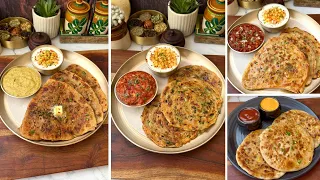 4 Must Try Paratha Recipe | Pyaaz Ka Paratha | Chilli Garlic Cheese Paratha | Corn Cheese Paratha