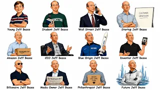 12 Versions of Jeff Bezos: From Garage Startup to Space Billionaire