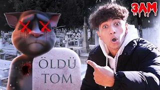 *TALKİNG TOM ÖLDÜ* MY TALKİNG TOM MEZARA GÖMDÜM !! HERŞEY BİTTİ SON !! (My Talking Tom Friends)