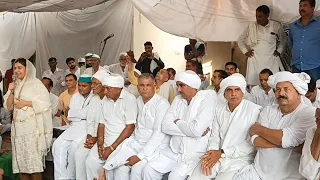शामली के अंदर किसानों के धरने में शामिल होकर अपनी बात रखते हुए भावी सांसद चौधरी इकरा हसन
