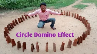 Circle domino effects  ।  Terakota Khapda Domino Effect  ।।  #circle_domino_effect