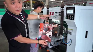 M-Bottom 3D Non-Woven Bag Making Machine | Button Hole + Edge Folding + Long/Short Handle