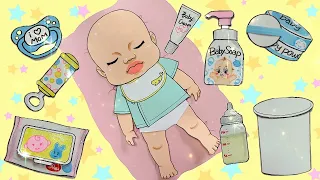 【making】赤ちゃんのお世話は大変👶 baby care👶#making#baby#paperdoll#赤ちゃん#paperdiy