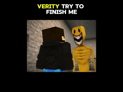 Minecraft: But VERITY Try To Finish Me #shorts