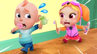 Bingo + Wheels On The Bus Go Round and Round - More Nursery Rhymes & Kids Songs | Rosoo Songs