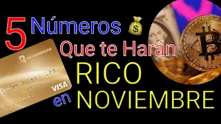 Los 5 Números Que Más PROBABILIDAD tienen de salir en Noviembre 🚨 Que más repiten
