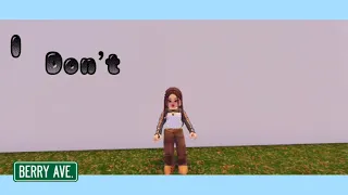 Kalina Berry - I Don’t : Roblox Special Video