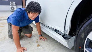 【悲報】新車で速攻、事故りました。。