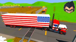 MAJOR TRAIN CRASHES #106 - Lego Toy Car Destruction - Brick Rigs Gameplay @BeamNGwithRyan