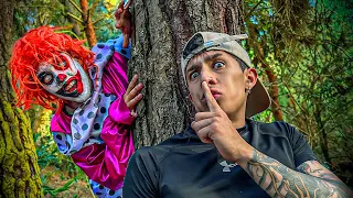 ESCONDIDAS EXTREMAS en EL BOSQUE de LOS PAYASOS ASESINOS