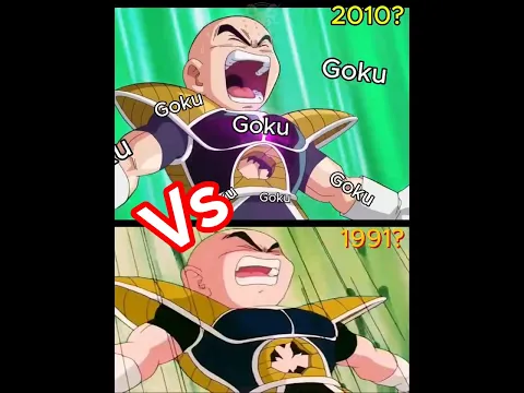 Goku 1991 VS 2010 #dragonball